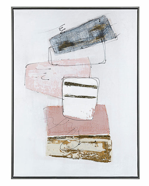 Tablou pictat manual, Crown 20717-1 Multicolor, 62,5 x 82,5 cm