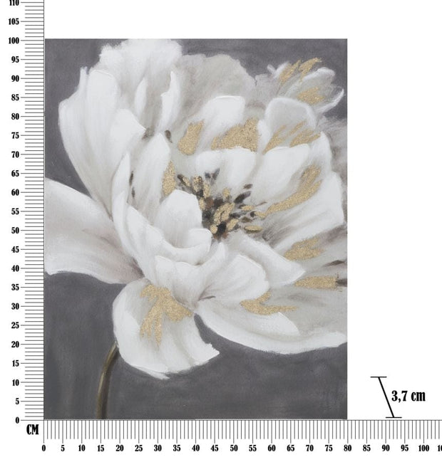 Tablou pictat manual, Glam Flower Multicolor, 80 x 100 cm (5)