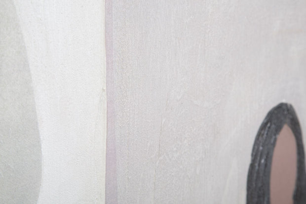 Tablou pictat manual, Lady A Multicolor, 80 x 100 cm (4)