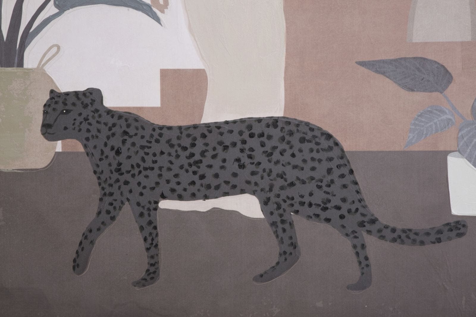 Tablou pictat manual, Lady C Multicolor, 80 x 100 cm (4)