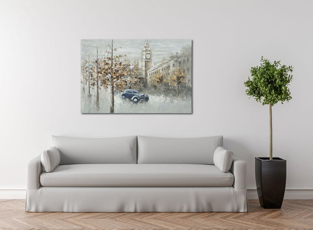 Tablou pictat manual London, 120 x 80 cm (4)
