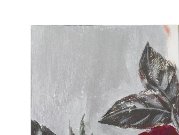 Tablou pictat manual, Lovely Flowers Multicolor, 90 x 90 cm (4)