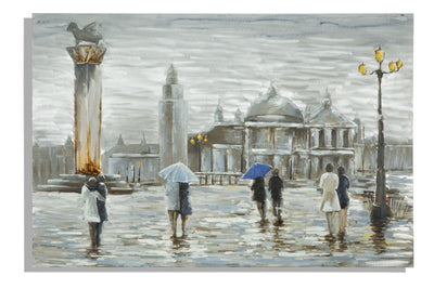 Tablou pictat manual Old City, 120 x 80 cm