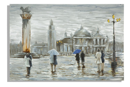 Tablou pictat manual Old City, 120 x 80 cm