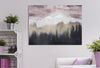 Tablou pictat manual, Pink Mountain Multicolor, 80 x 60 cm (1)