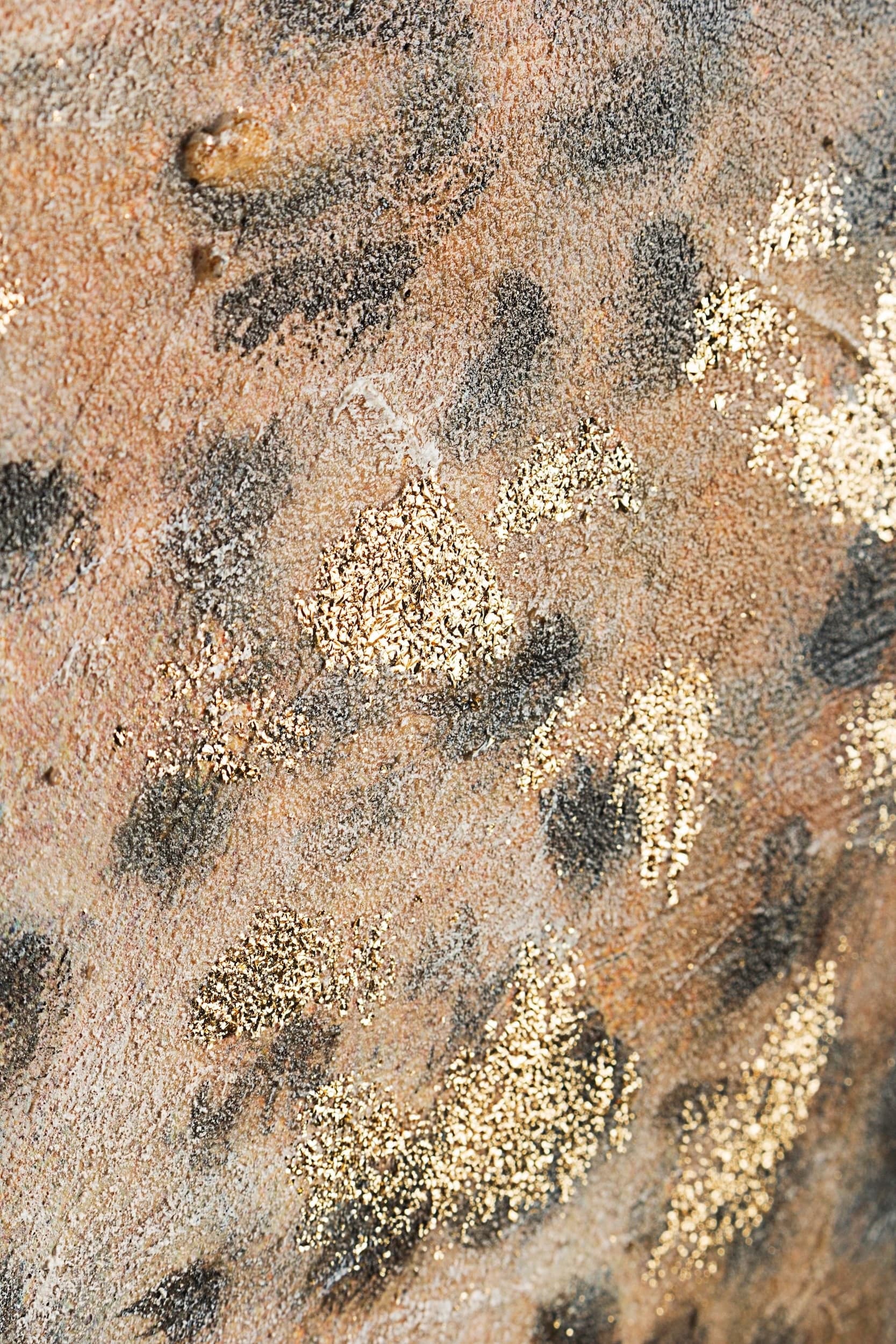 Tablou pictat manual, Village CA80A Leopard Multicolor, 80 x 100 cm (1)