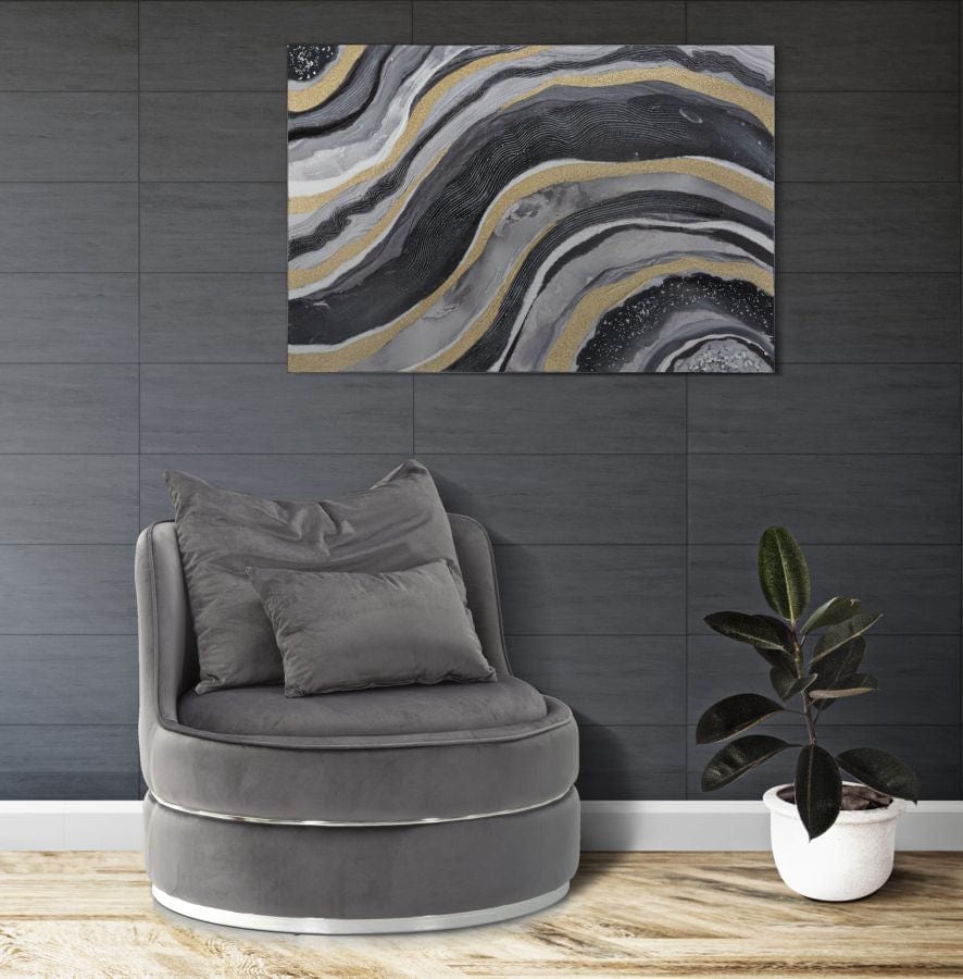 Tablou pictat manual, Werdy Multicolor, 60 x 90 cm (1)