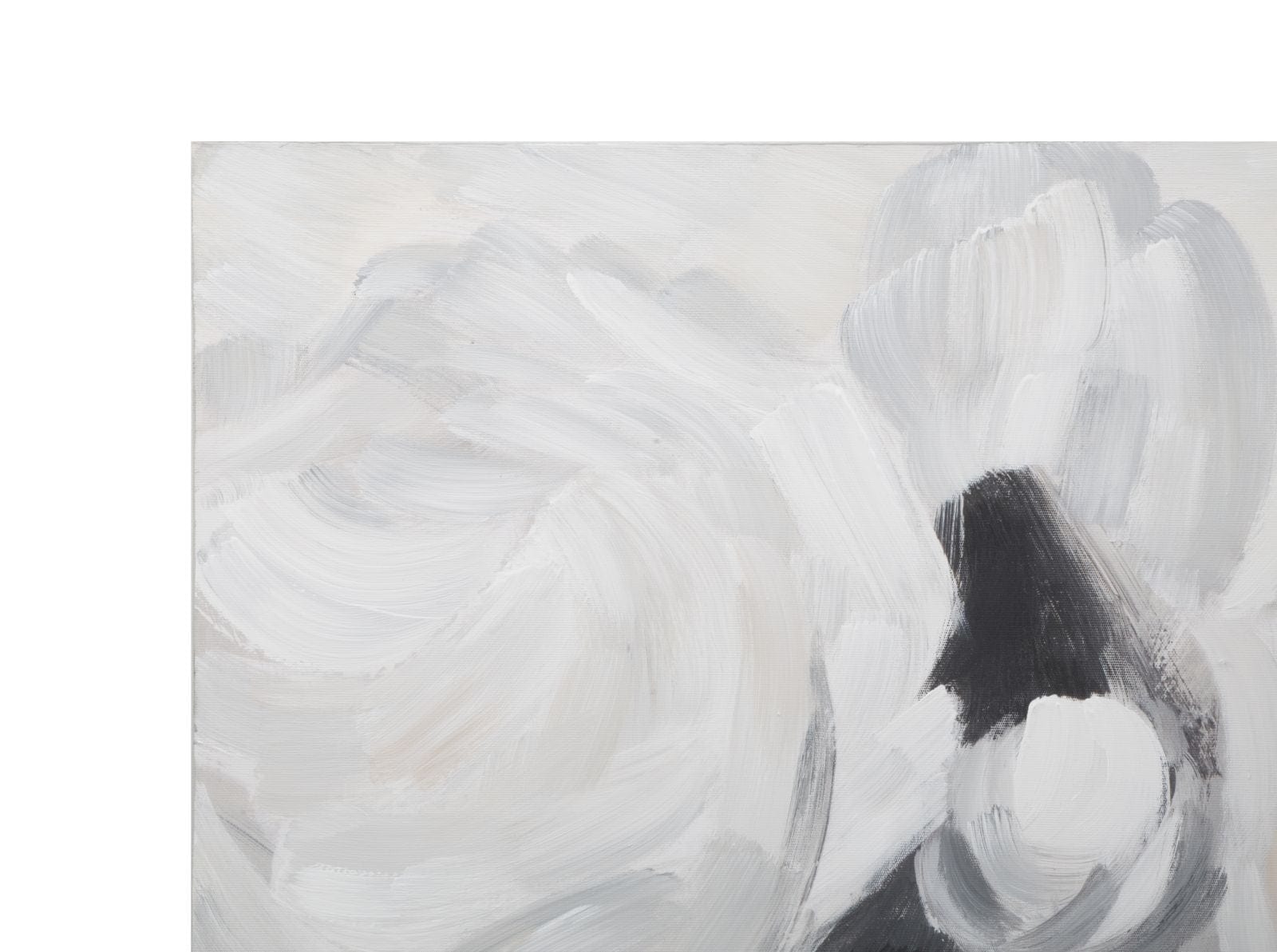 Mauro Ferretti Tablou pictat manual, White Flowers I Multicolor, 90 x 90 cm