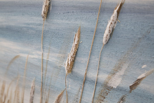 Tablou pictat manual Wild Beach Multicolor, 100 x 100 cm (4)