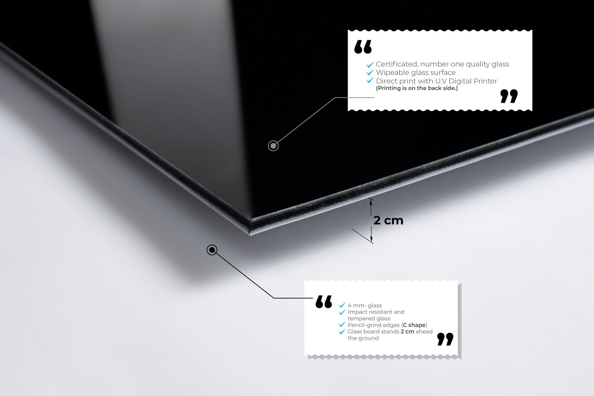 Asir Tablou Sticla Poker Chips 1129 Negru / Auriu, 45 x 30 cm