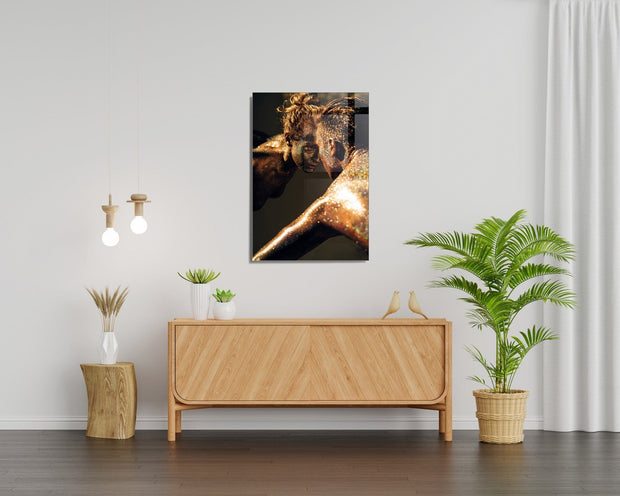 Asir Tablou Sticla Woman And Man 1137 Multicolor, 30 x 45 cm