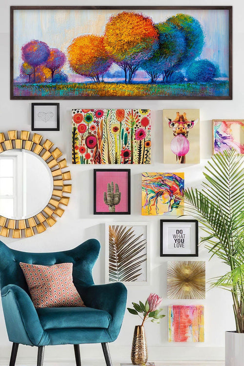 Tablou World 158 Multicolor, 60 x 120 cm