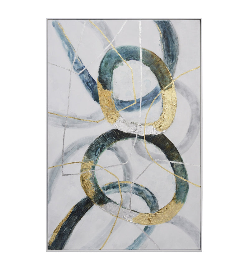 Tablou Canvas Berna Rings Multicolor, 100 x 150 cm