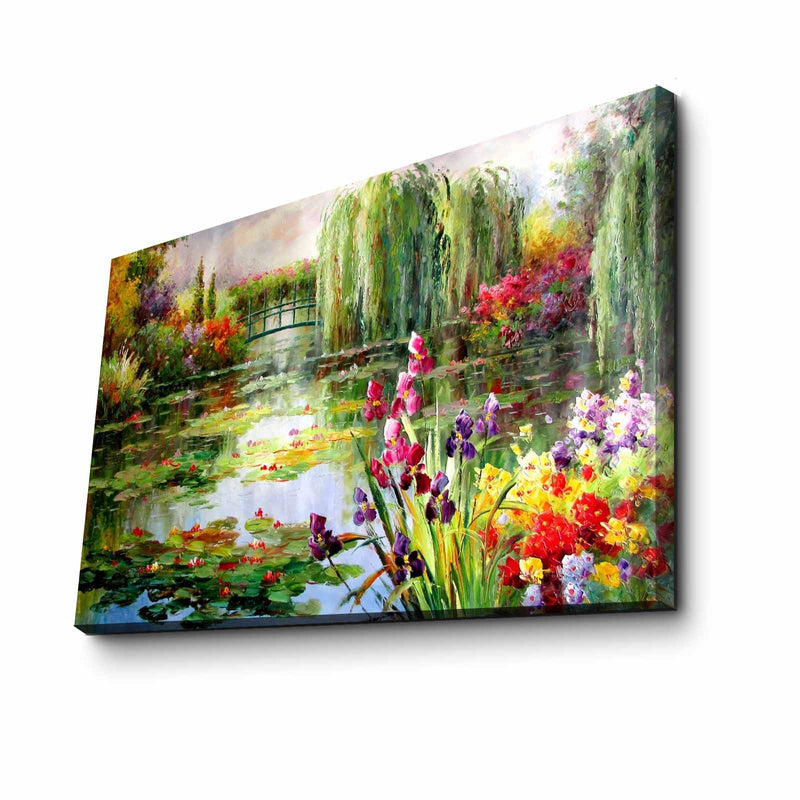 Tablou Canvas Colorful Lake FAMOUSART-116 Multicolor, 70 x 45 cm (2)