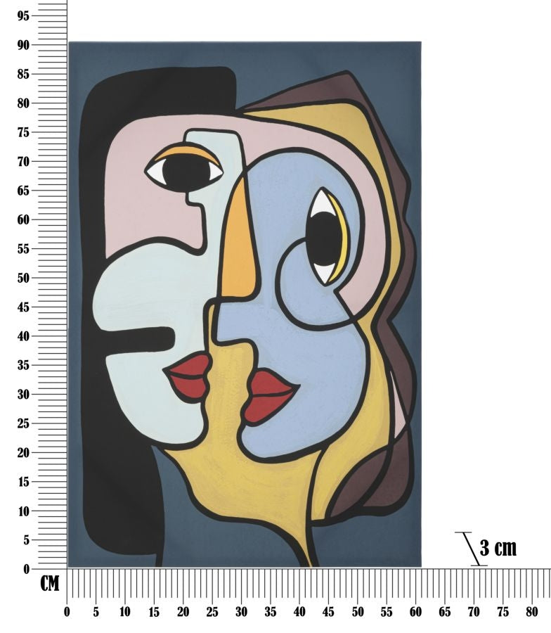 Tablou Canvas Faces Multicolor, 60 x 90 cm (5)