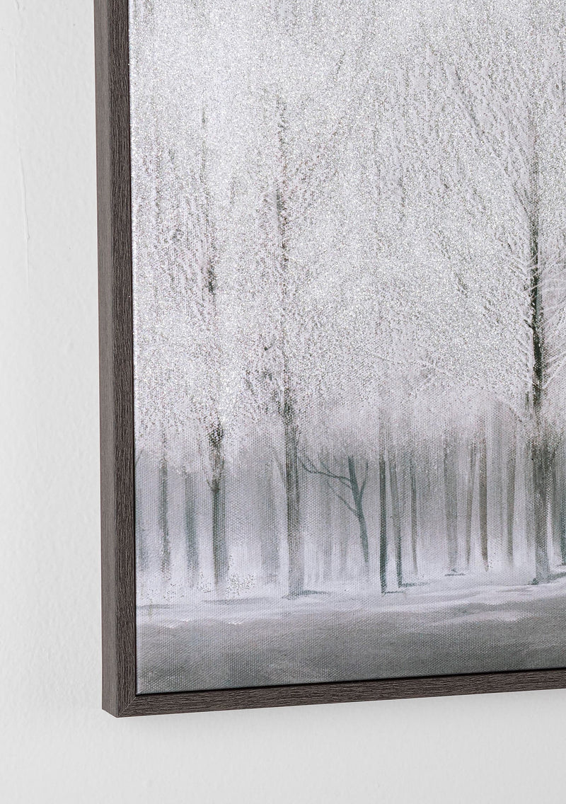 Tablou Canvas Gallery 956 Winter Forest Alb / Gri, 80 x 60 cm (3)