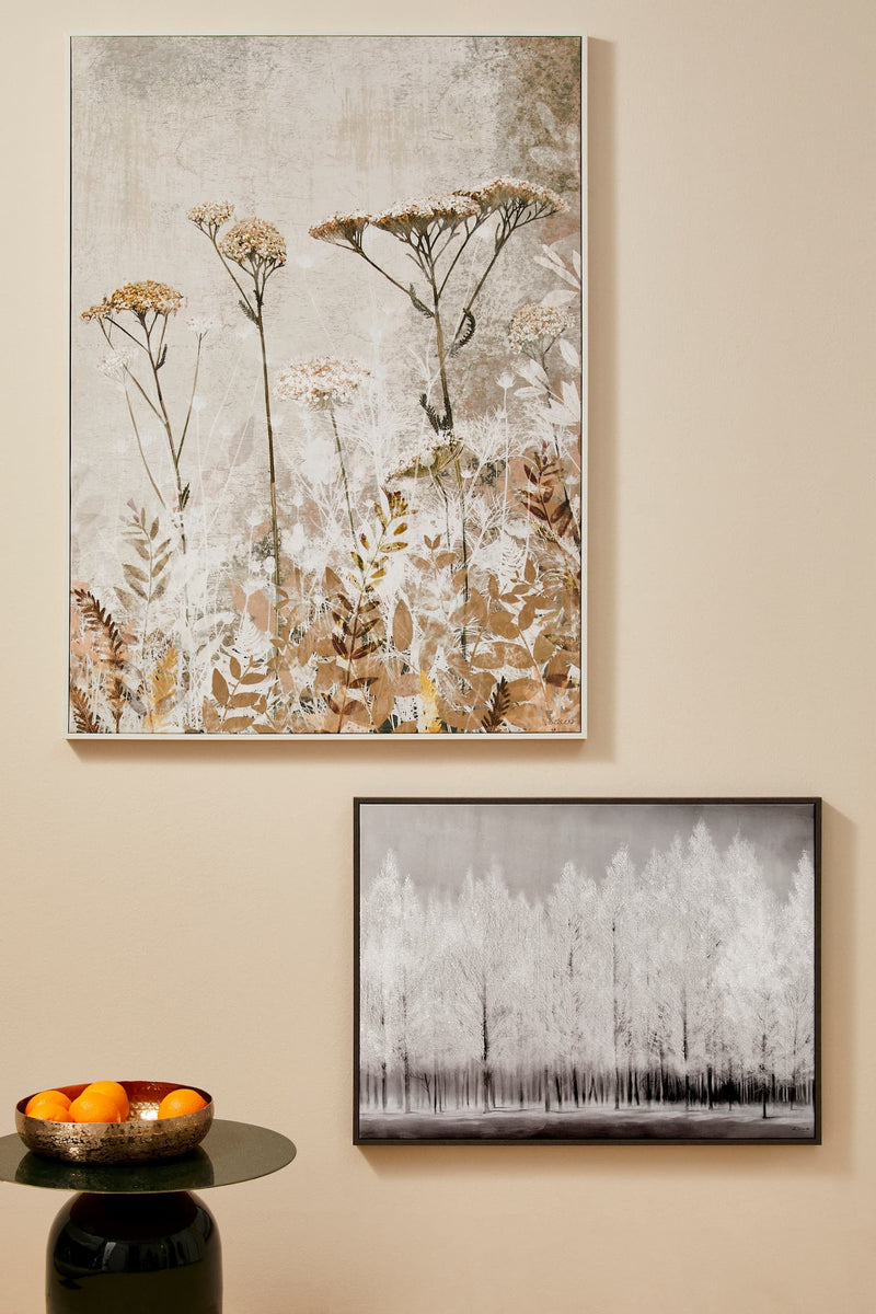 Tablou Canvas Gallery 956 Winter Forest Alb / Gri, 80 x 60 cm (1)