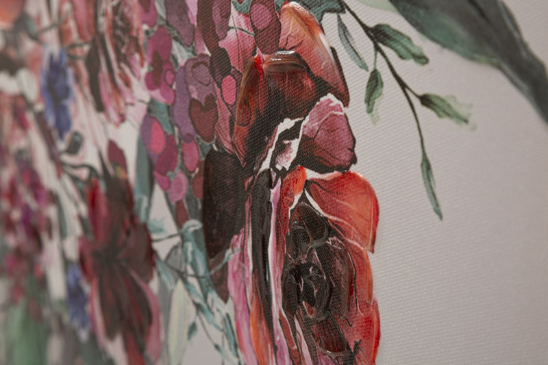 Tablou Canvas Lady Flower -B- Multicolor, 80 x 120 cm (3)