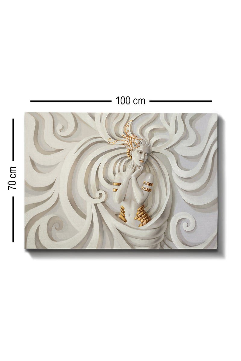 Tablou Canvas Melina 93 Crem / Auriu, 100 x 70 cm (2)