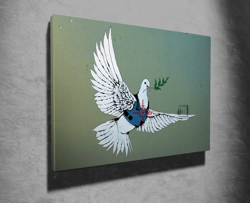 Tablou Canvas Peace Dove WY15 Multicolor, 100 x 70 cm (1)