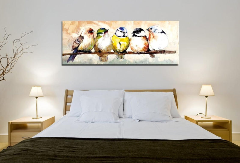 Tablou Canvas Picsie Birds PC126 Multicolor, 80 x 30 cm (1)