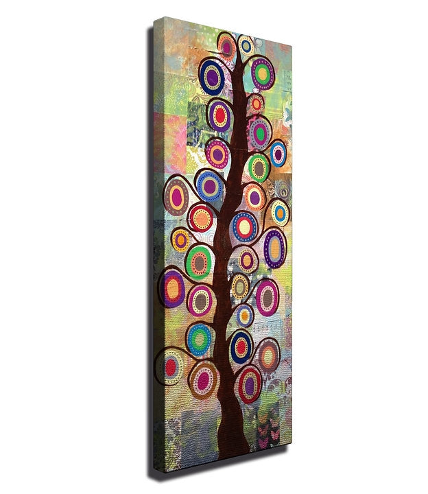 Tablou Canvas Picsie Tree PC075 Multicolor, 30 x 80 cm (2)