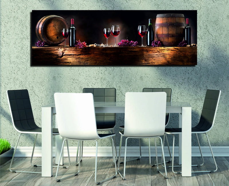 Tablou Canvas Picsie Wine PC010 Multicolor, 80 x 30 cm (1)