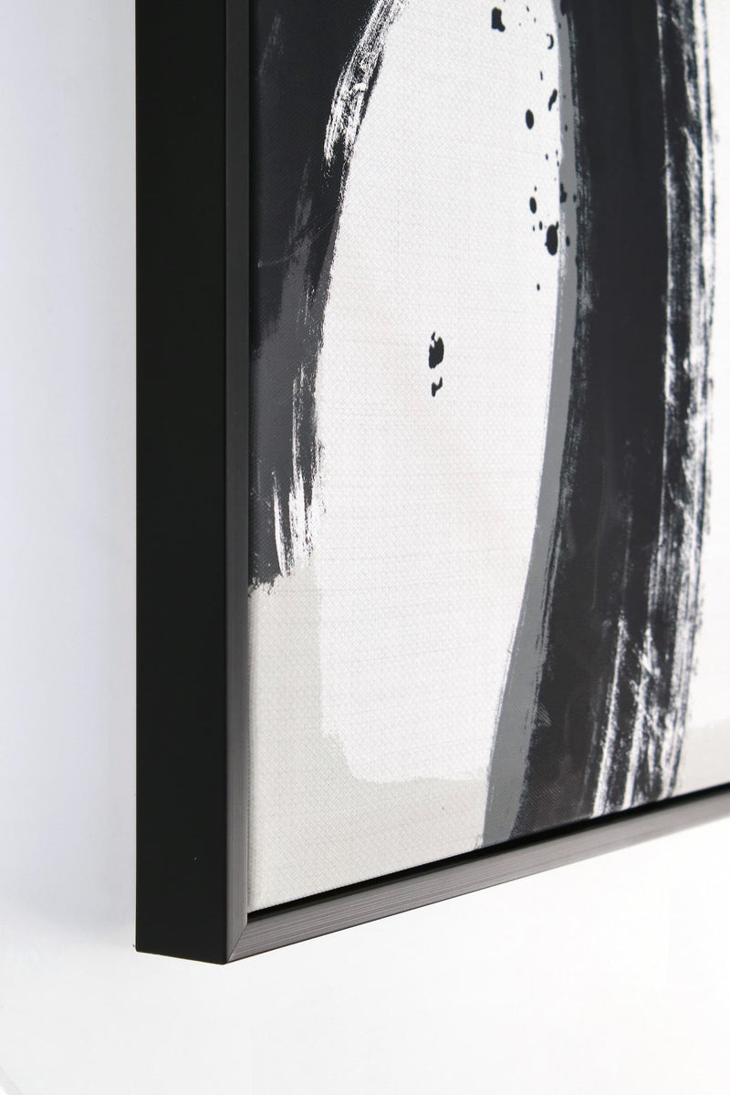 Tablou Canvas Sketch 997 Abstract Shape III Alb / Negru, 50 x 70 cm (1)