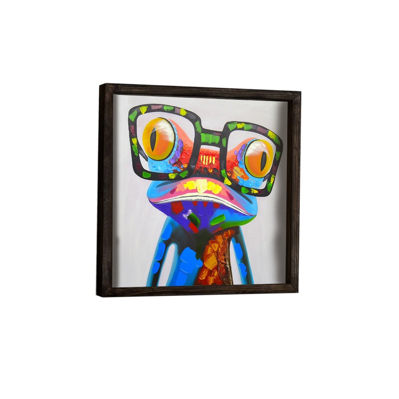 Tablou Colorful Frog KZM522 Multicolor, 33 x 33 cm (1)