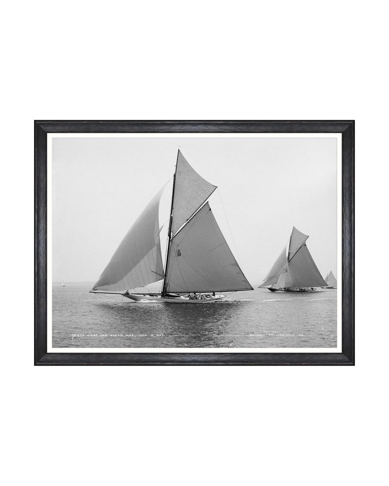 Tablou Framed Art America's Cup - Wasp And Queen Mab 1897, 80 x 60 cm