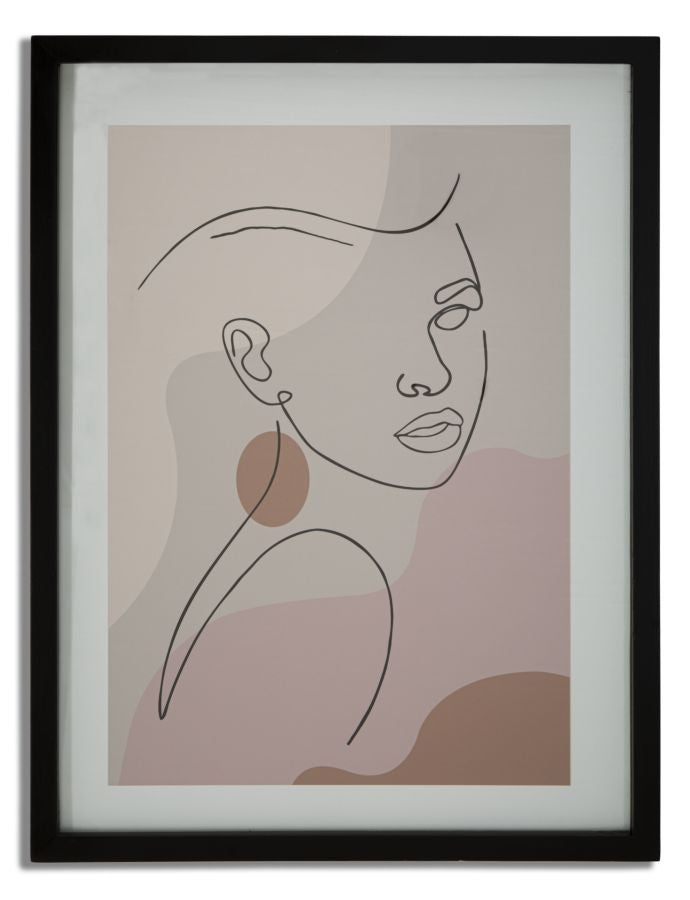 Tablou Framed Art Face -C- Multicolor, 35 x 47 cm