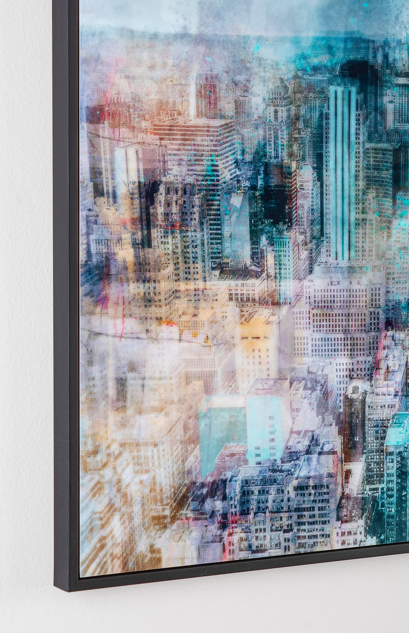 Tablou Framed High Glossy 939 New York Multicolor, 60 x 80 cm (1)