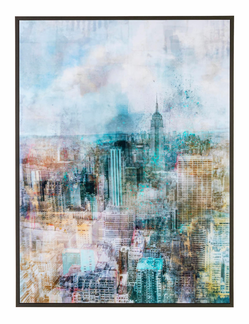 Tablou Framed High Glossy 939 New York Multicolor, 60 x 80 cm