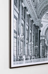 Tablou Framed High Glossy 989 Palace Hallway Alb / Negru, 90 x 90 cm (1)