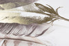 Tablou pictat manual Crown P232-2 Feathers Multicolor, 122,5 x 62,5 cm (1)