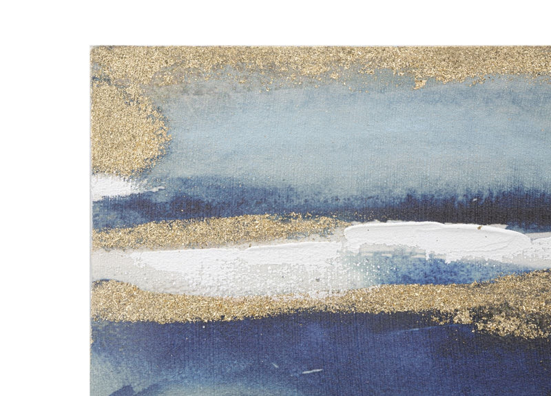 Tablou pictat manual, Dark Blue Multicolor, 60 x 80 cm (4)