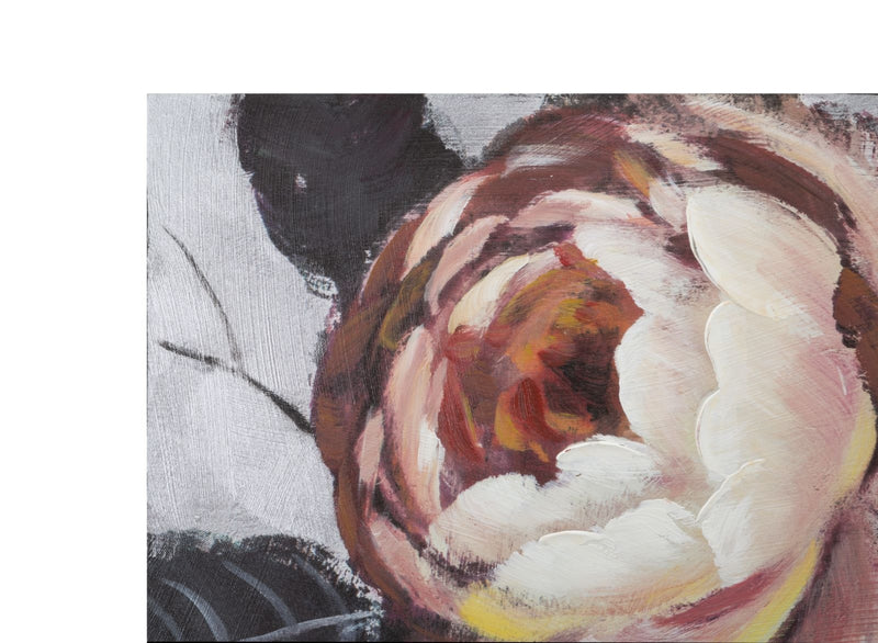 Tablou pictat manual, Flower Lightback Multicolor, 150 x 76 cm (4)
