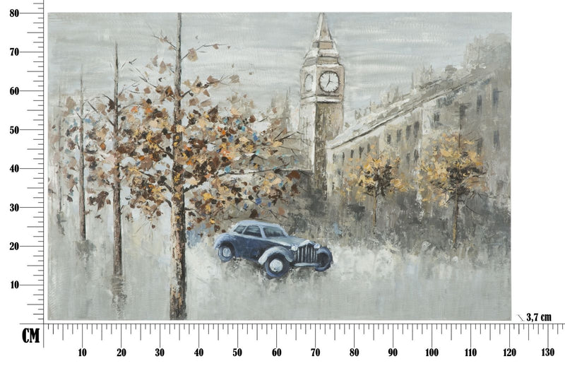 Tablou pictat manual London, 120 x 80 cm (5)