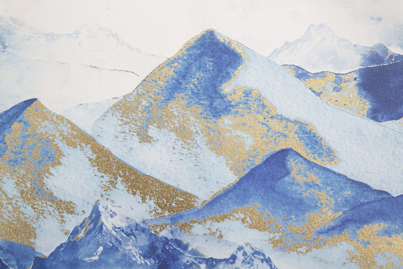 Tablou pictat manual, Mountain Multicolor, 80 x 120 cm (2)