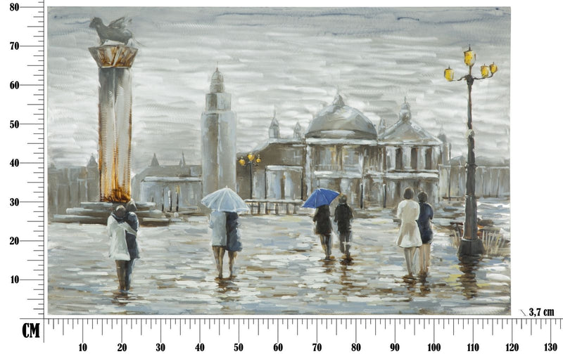Tablou pictat manual Old City, 120 x 80 cm (6)