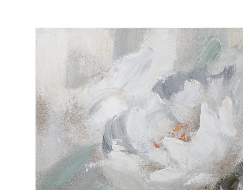 Tablou pictat manual, Pearl Flowers Multicolor, 80 x 100 cm (4)