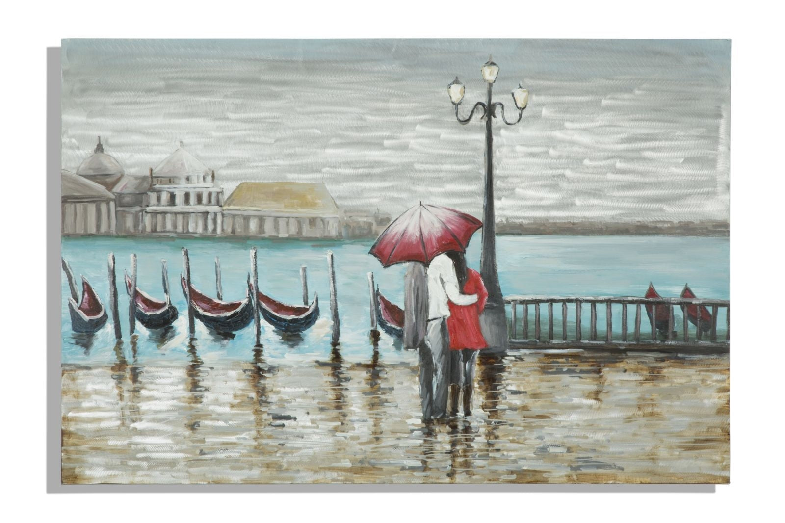 Tablou pictat manual Venice, 120x80 cm
