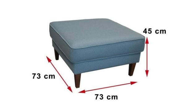 Taburet tapitat, cu picioare din lemn Cody, l73xA73xH45 cm (1)