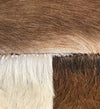 Taburet tapitat cu piele naturala si picioare din lemn, Goat Square Maro / Natural, l30xA30xH45 cm (2)
