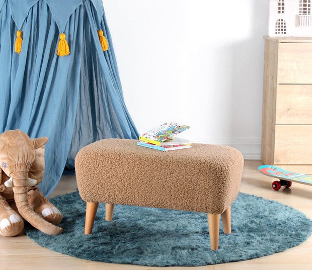 Asir Taburet tapitat cu stofa boucle, Moouv Maro, l61xA32xH33 cm