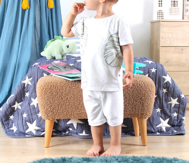 Asir Taburet tapitat cu stofa boucle, Moouv Maro, l61xA32xH33 cm