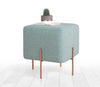 Asir Taburet tapitat cu stofa, Copper Verde Mint, l40xA40xH42 cm