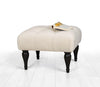 Asir Taburet tapitat cu stofa, Floral Crem, l51xA46xH36 cm