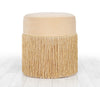 Asir Taburet tapitat cu stofa, Merkür Auriu, Ø45xH40 cm