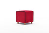 Asir Taburet tapitat cu stofa, Mona Rosu, l40xA40xH40 cm